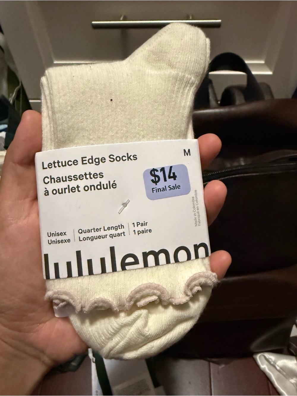 lululemon athletica Lettuce Edge Quarter Socks - Cream